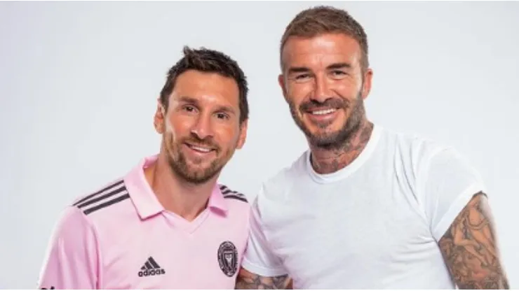 Lionel Messi y David Beckham.