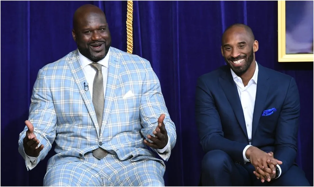 Shaquille O’Neal y Kobe Bryant (Foto: Kevork Djansezian | Getty Images)