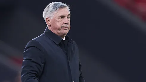 Carlo Ancelotti preocupado por la posible salida de una joya del Real Madrid (Photo by Juan Manuel Serrano Arce/Getty Images)