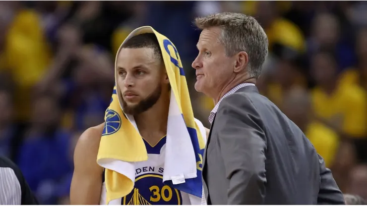 Stephen Curry y Steve Kerr,