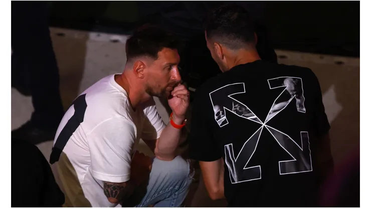 Lionel Messi y Sergio Busquets
