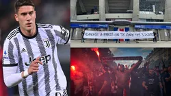 Dusan Vlahovic y los Ultras del PSG.