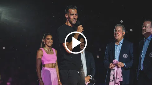 Busquets sacó a relucir su inglés en la presentación con Inter Miami