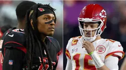 DeAndre Hopkins y Patrick Mahomes.