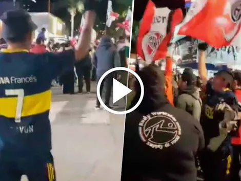 Insólito: hincha de Boca festejó con los de River el título nacional