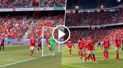 Ángel Di María marcó un gol en su regreso al Benfica en el amistoso contra el Basel de Suiza.