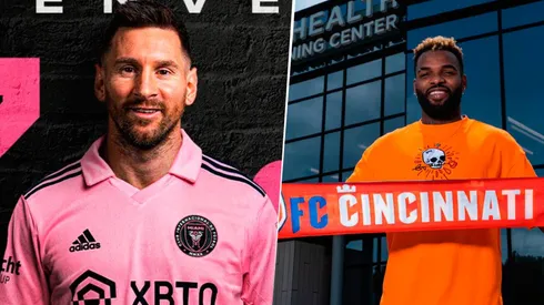 Aaron Boupendza protagonizó una polémica imagen que hizo referencia a los primeros días de Messi en Miami