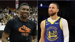 Giannis Antetokounmpo y Stephen Curry.