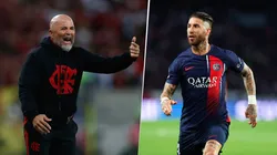 El Flamengo de Jorge Sampaoli estaría pensando en reforzarse con Sergio Ramos para la segunda fase de la Copa Libertadores. Getty Images