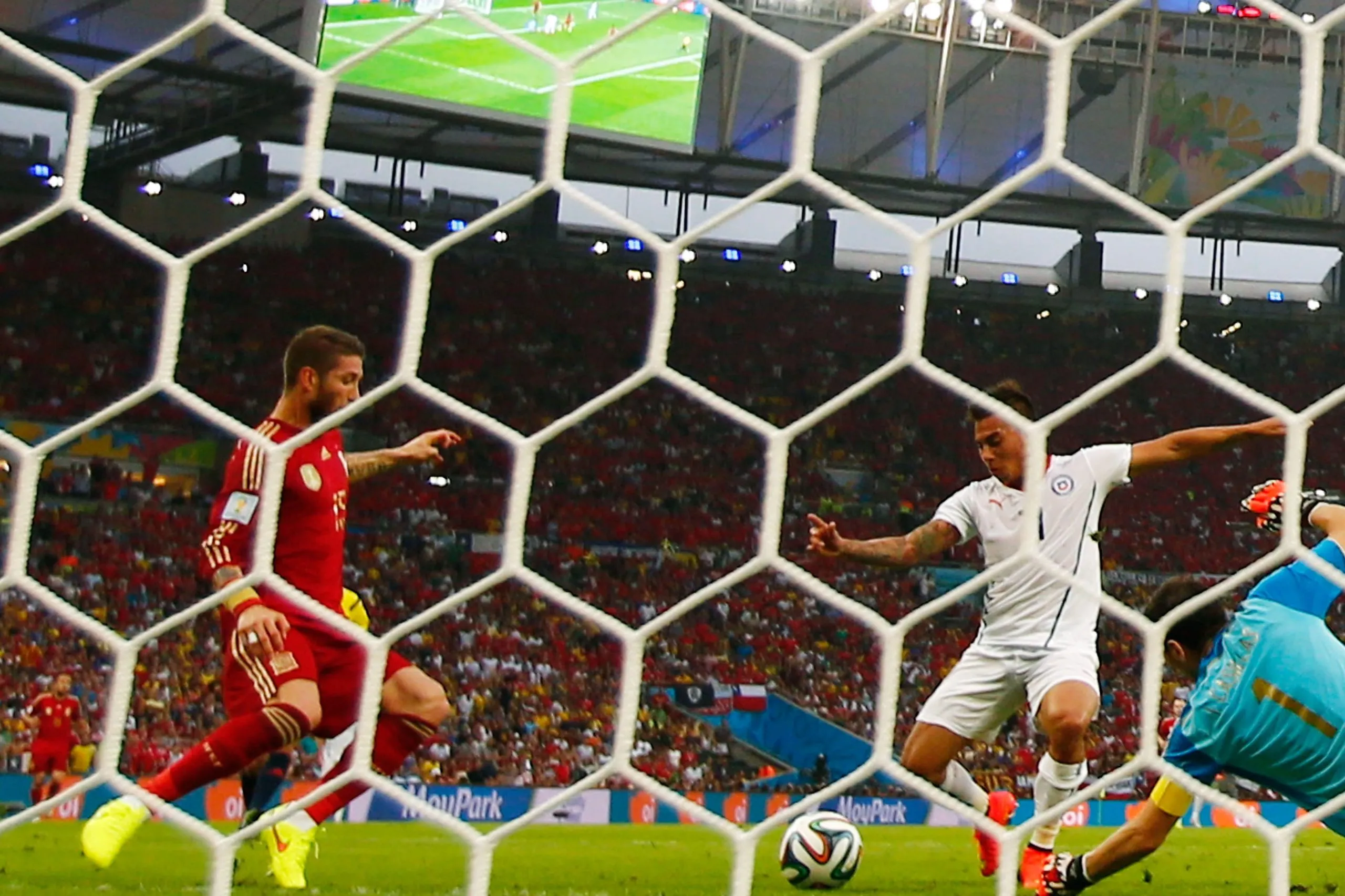 Sergio Ramos en el Estadio Maracaná durante el Mundial de Brasil 2014. Getty Images.