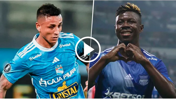 Cristal vs. Emelec por la Copa Sudamericana 2023.