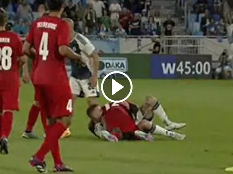 Ex Milan le pegó un mordisco a su rival y lo echaron en su estreno en Champions League