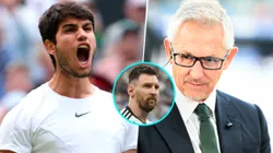 Gary Lineker y una particular comparación entre Alcaraz y Messi.