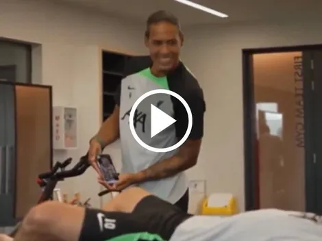 El llamado de atención de Virgil a Mac Allister por la pantalla de su móvil