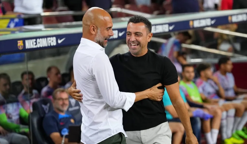 Pep Guardiola y Xavi: Getty Images