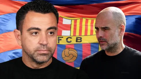Xavi Hernández y Pep Guardiola.