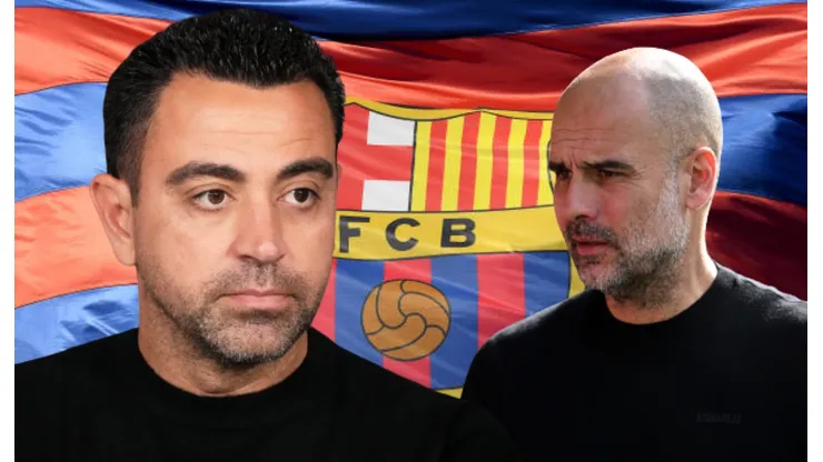 Xavi Hernández y Pep Guardiola.