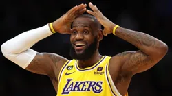 LeBron James con Lakers en la NBA.