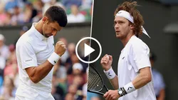 Djokovic vs. Rublev por Wimbledon 2023.