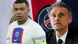 Luis Enrique y Kylian Mbappé.