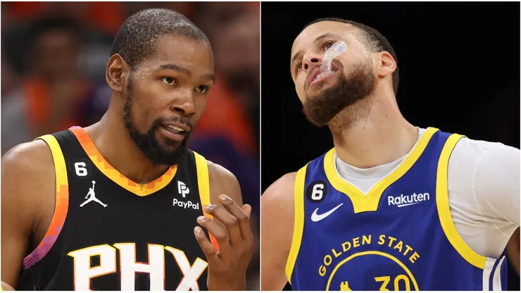 Kevin Durant y Stephen Curry.