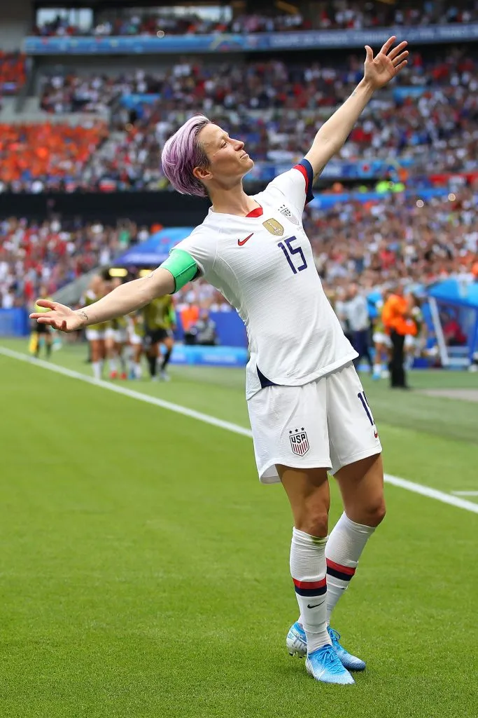Quizá la foto más famosa de Megan Rapinoe /Getty Images