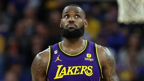 LeBron James con Lakers en la NBA.