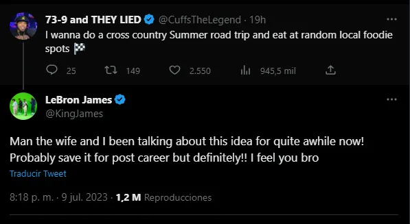 LeBron reveló que hará en el retiro NBA (Foto: Twitter / @KingJames)