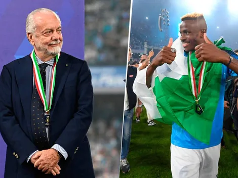 De Laurentiis asegura que Osimhen se quedará en Napoli