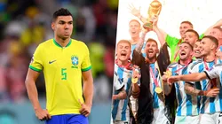 Casemiro admitió que no pudo ver la Final de la Copa del Mundo de Qatar 2022 entre la Selección Argentina y Francia. Getty Images.