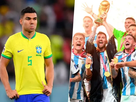 Casemiro contó cómo vivió el título de Argentina en Qatar