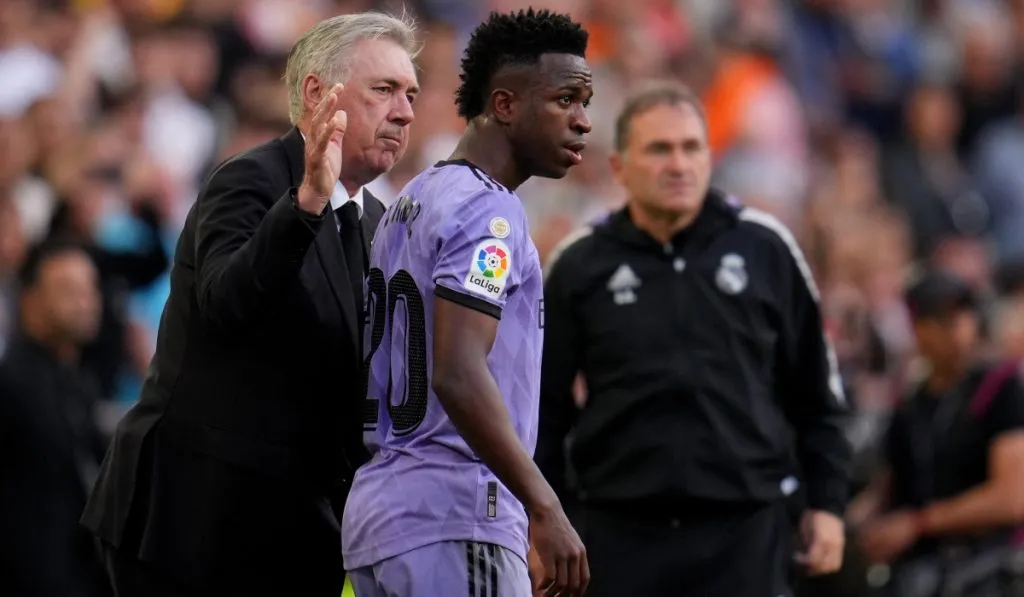 Vinicius Junior y Carlo Ancelotti: Getty Images