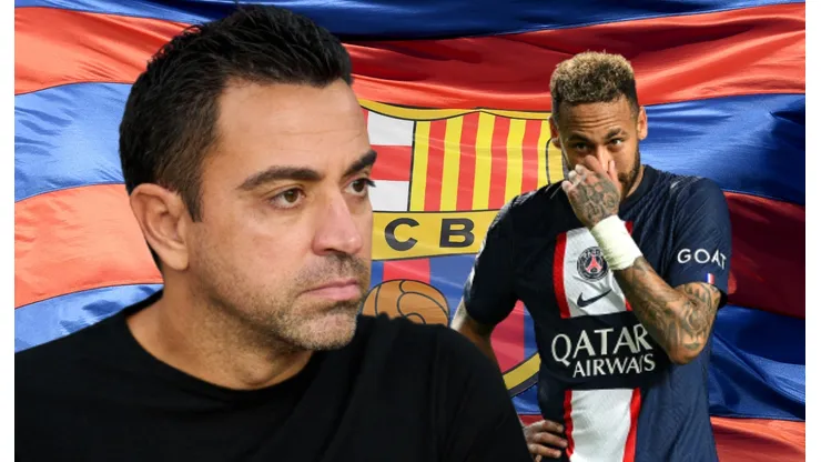 Neymar y Xavi Hernández.