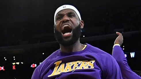 LeBron James con Los Angeles Lakers en la NBA.