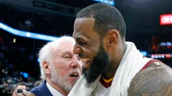 Gregg Popovich y LeBron James.