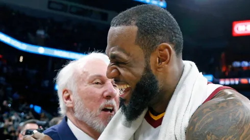 Gregg Popovich y LeBron James.