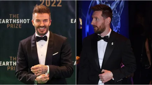 David Beckham y Lionel Messi.