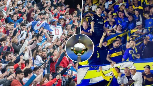 La hinchada de Nacional empezó a palpitar el cruce con Boca Juniors por los Octavos de Final de la Copa Libertadores 2023. Getty Images.