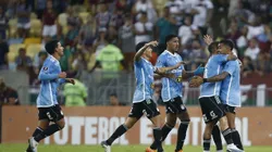 RIO DE JANEIRO, BRAZIL - JUNE 27: Brenner of Sporting Cristal celebrates after scoring the team's first goal with teammates during a Copa CONMEBOL Libertadores 2023 Group D match between Fluminense and Sporting Cristal at Maracana Stadium on June 27, 2023 in Rio de Janeiro, Brazil. (Photo by Wagner Meier/Getty Images)