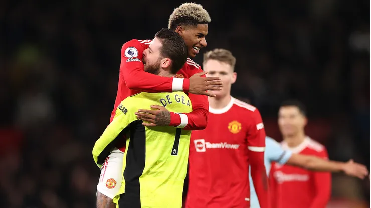 El portero español recibió un particular mensaje de Rashford y que se viralizó rápidamente.
