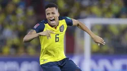 Byron Castillo en un partido con la Selección de Ecuador.
