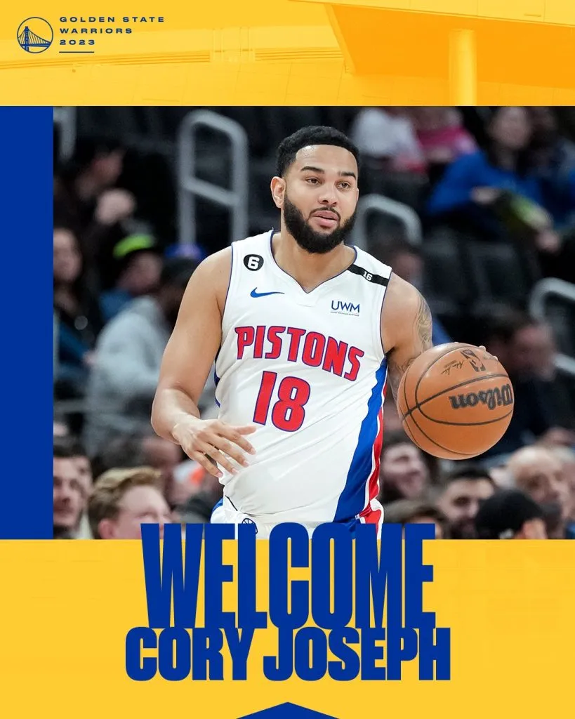 Cory Joseph, nuevo jugador de Golden State (Foto: Twitter / @warriors)