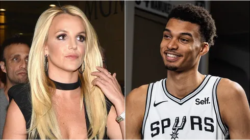 Britney Spears y Victor Wembanyama.