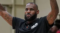 LeBron James en el torneo Peach Jam.