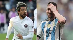 Rodolfo Pizarro y Lionel Messi.