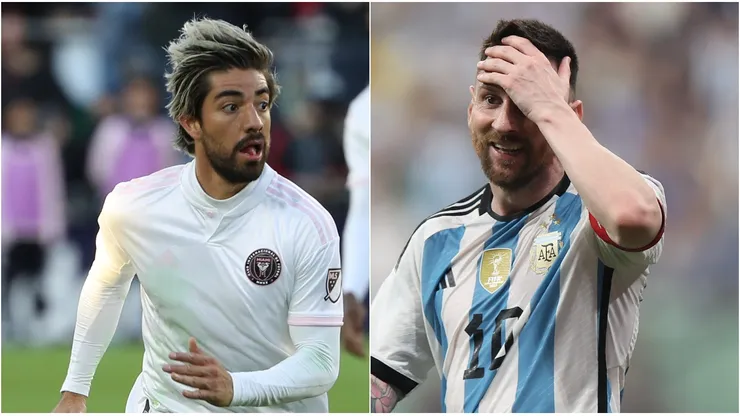 Rodolfo Pizarro y Lionel Messi.