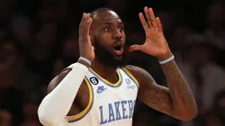LeBron James con Los Angeles Lakers en la NBA.