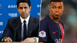 Nasser Al-Khelaïfi piensa presionar a Kylian Mbappé con la prohibición de que viaje a la gira de Japón. Getty Images