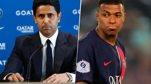 Nasser Al-Khelaïfi piensa presionar a Kylian Mbappé con la prohibición de que viaje a la gira de Japón. Getty Images