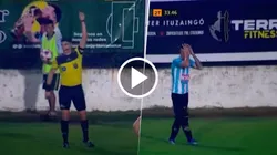 Leonel Ovejero fue expulsado en el Argentino de Merlo vs. Sacachispas por orinar en el campo de juego.